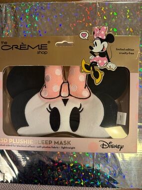 The Crème Shop x Disney Minnie Mouse Pink 3D Plush Sleep Mask
